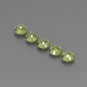 2,16 ct natürliche grüner Demantoid-Edelsteine, Rundschliff, VVS-VS