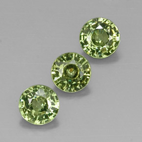  ct natürliche gelber Demantoid-Edelsteine, Rundschliff, VVS-VS