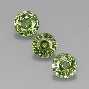  ct natürliche gelber Demantoid-Edelsteine, Rundschliff, VVS-VS