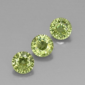1,14 ct natürliche grüner Demantoid-Edelsteine, Rundschliff, VVS-VS