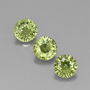 1,14 ct natürliche grüner Demantoid-Edelsteine, Rundschliff, VVS-VS