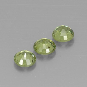 1,14 ct natürliche grüner Demantoid-Edelsteine, Rundschliff, VVS-VS