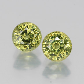  ct natürliche grüner Demantoid-Edelsteine, Rundschliff, VVS-VS