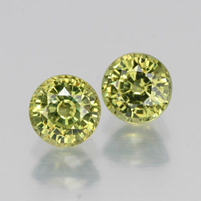  ct natürliche grüner Demantoid-Edelsteine, Rundschliff, VVS-VS