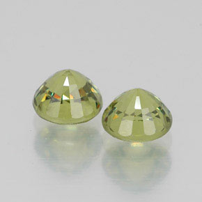  ct natürliche grüner Demantoid-Edelsteine, Rundschliff, VVS-VS