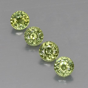 ct natürliche grüner Demantoid-Edelsteine, Rundschliff, VVS-VS