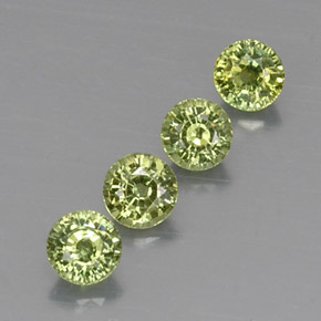  ct natürliche grüner Demantoid-Edelsteine, Rundschliff, VVS-VS