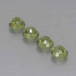  ct natürliche grüner Demantoid-Edelsteine, Rundschliff, VVS-VS