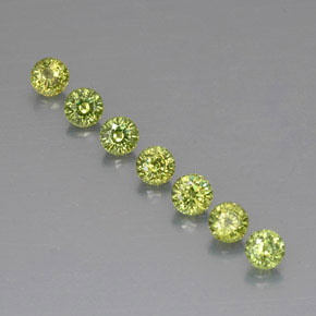  ct natürliche grüner Demantoid-Edelsteine, Rundschliff, VVS-VS