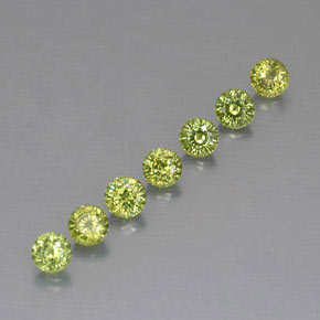 ct natürliche grüner Demantoid-Edelsteine, Rundschliff, VVS-VS