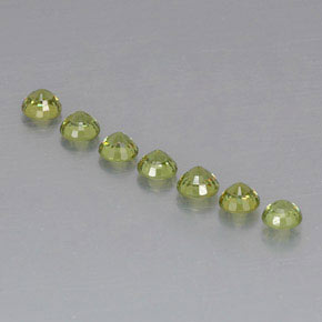  ct natürliche grüner Demantoid-Edelsteine, Rundschliff, VVS-VS