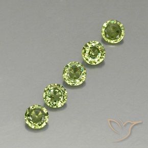 1.33 ct natürliche hellgrün Demantoider Granat-Edelsteine, Runden, VVS-VS