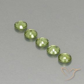 1.33 ct natürliche hellgrün Demantoider Granat-Edelsteine, Runden, VVS-VS