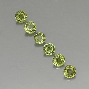 1,62 ct natürliche grüner Demantoid-Edelsteine, Rundschliff, VVS-VS
