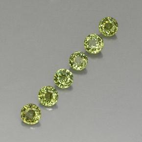1,62 ct natürliche grüner Demantoid-Edelsteine, Rundschliff, VVS-VS