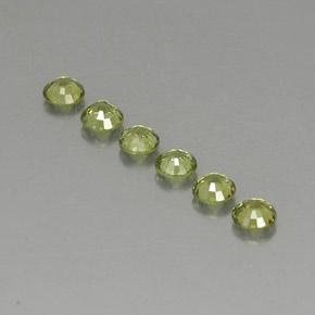 1,62 ct natürliche grüner Demantoid-Edelsteine, Rundschliff, VVS-VS