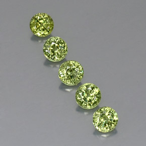 1,93 ct natürliche grüner Demantoid-Edelsteine, Rundschliff, VVS-VS