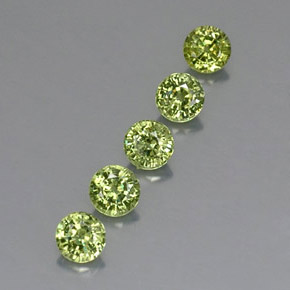 1,93 ct natürliche grüner Demantoid-Edelsteine, Rundschliff, VVS-VS