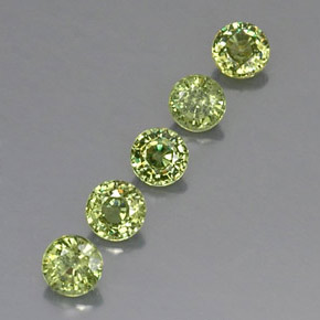 1,69 ct natürliche grüner Demantoid-Edelsteine, Rundschliff, VVS-VS