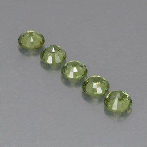 1,69 ct natürliche grüner Demantoid-Edelsteine, Rundschliff, VVS-VS