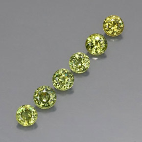  ct natürliche grüner Demantoid-Edelsteine, Rundschliff, VVS-VS