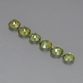  ct natürliche grüner Demantoid-Edelsteine, Rundschliff, VVS-VS