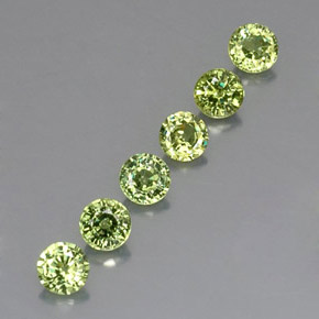  ct natürliche grüner Demantoid-Edelsteine, Rundschliff, VVS-VS