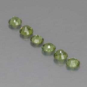  ct natürliche grüner Demantoid-Edelsteine, Rundschliff, VVS-VS