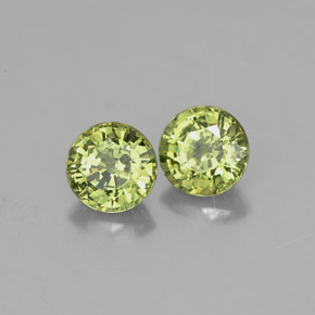  ct natürliche grüner Demantoid-Edelsteine, Rundschliff, VVS-VS