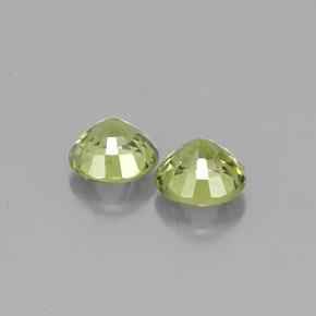  ct natürliche grüner Demantoid-Edelsteine, Rundschliff, VVS-VS