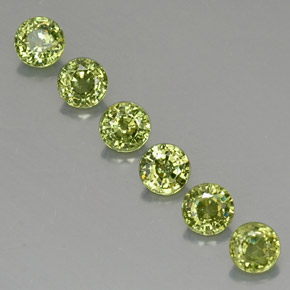  ct natürliche grüner Demantoid-Edelsteine, Rundschliff, VVS-VS