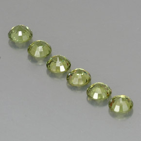  ct natürliche grüner Demantoid-Edelsteine, Rundschliff, VVS-VS
