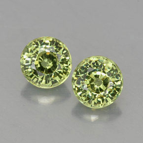  ct natürliche grüner Demantoid-Edelsteine, Rundschliff, VVS-VS