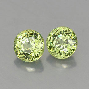  ct natürliche grüner Demantoid-Edelsteine, Rundschliff, VVS-VS