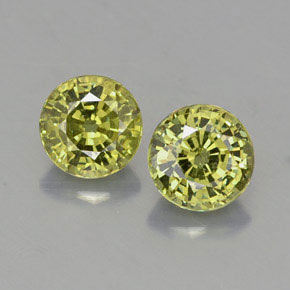  ct natürliche gelber Demantoid-Edelsteine, Rundschliff, VVS-VS