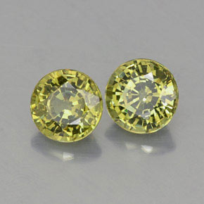  ct natürliche gelber Demantoid-Edelsteine, Rundschliff, VVS-VS