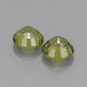  ct natürliche gelber Demantoid-Edelsteine, Rundschliff, VVS-VS