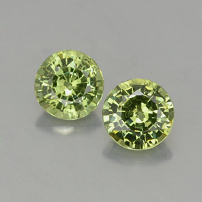 ct natürliche grüner Demantoid-Edelsteine, Rundschliff, VVS-VS