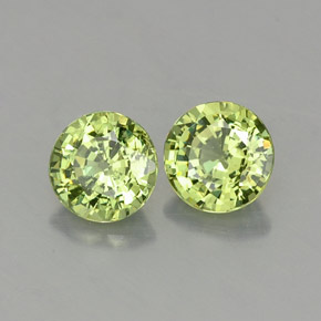  ct natürliche grüner Demantoid-Edelsteine, Rundschliff, VVS-VS