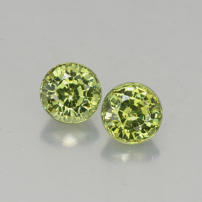  ct natürliche grüner Demantoid-Edelsteine, Rundschliff, VVS-VS