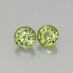  ct natürliche grüner Demantoid-Edelsteine, Rundschliff, VVS-VS