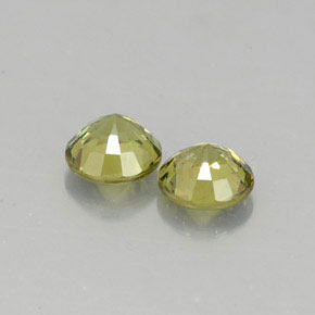  ct natürliche gelber Demantoid-Edelsteine, Rundschliff, VS