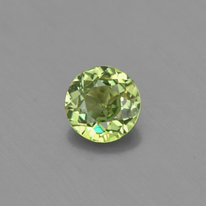 0,43 ctw natürlicher grüner Demantoid, Rundschliff, VS-SI