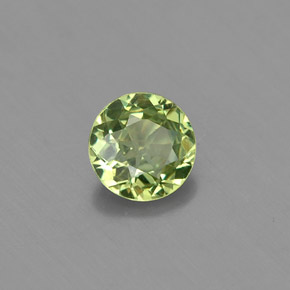 0,43 ctw natürlicher grüner Demantoid, Rundschliff, VS-SI