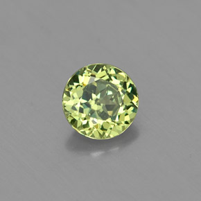 0,47 ctw natürlicher grüner Demantoid, Rundschliff, VS