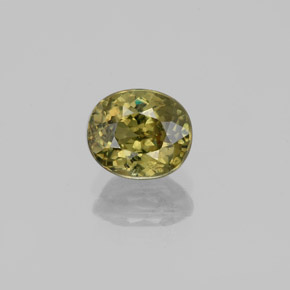 1,36 ctw natürlicher gelber Demantoid, Oval Schliff, VS-SI