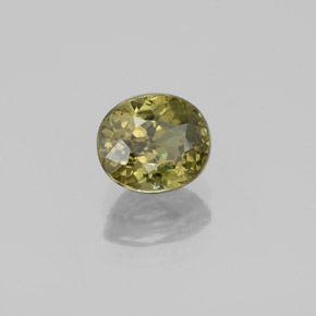 1,36 ctw natürlicher gelber Demantoid, Oval Schliff, VS-SI