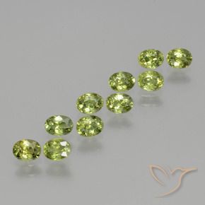 2.31 ct natürliche gelblich-grün Demantoider Granat-Edelsteine, Oval, VS