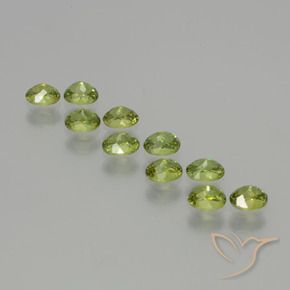 2.31 ct natürliche gelblich-grün Demantoider Granat-Edelsteine, Oval, VS