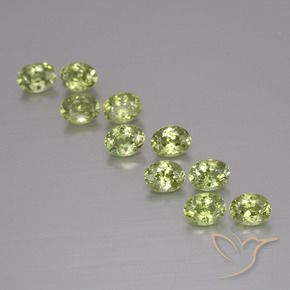 2.13 ct natürliche Mittelgrün Demantoider Granat-Edelsteine, Oval, VS
